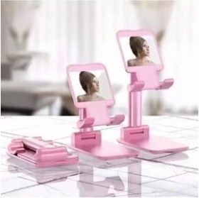 Resim Asfal Iki Kademeli Ayarlanabilir Katlanabilir Tablet ve Telefon Tutucu Stand 