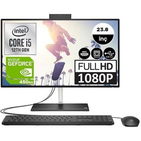 Resim Hp 24-cb1013nt Intel Core İ5 1235u 64 Gb 1 Tb Ssd Mx450-2 Gb Freedos 23.8" Fhd All In One Bilgisayar 79n36eaw11 