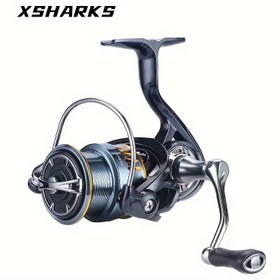 Resim XSHARKS TW-C Serisi Döner Makaralar: 1000-5000 Serisi 5.5:1 Yüksek Hız Oranı, Ratchet Kolu, 7-15kg Fren Gücü, Tatlısu ve Tuzlu Su Balıkçılığı için Uygundur 