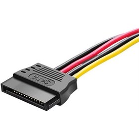 Resim 4 Pin Ide Molex Erkek Power To Sata 15 Pin Dişi Power Çevirici Kablo 30 Cm 