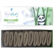 Resim Novibaby 5'li Bambu Yenidoğan Bebek Çorabı I Beige I 0-6 Ay 