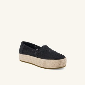 Resim 10023046 Black Espadril Kadın 10023045 1002304 Toms Valencıa Floral Crochet 