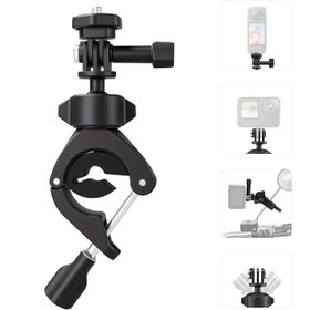 Resim For Gopro Hero 13 12 11 10 9 8 7 6 5 Session DJI Action 5Pro 4 3 Osmo360 Pocket 3 Insta360 X5 X4 X3 X2 Go3 Go3S Go Ultra Ace Acepro Acepro Acepro2 için uyumlu, 360 Derece Dönebilen Dağ Bisikleti Raf Montajı, Motosiklet Kamera Montajı, Tabanca Kamera Montajı, Kamera Aksesuarları, Gece Görüş Desteği, Dji Action Aksesuarı 