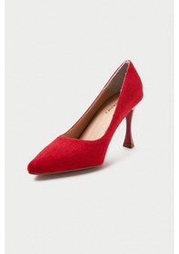 Resim Mubiano Hakiki Deri Mb970-kr Kadın İnce 9 Cm Topuklu Kırmızı Süet Stiletto & Topuklu Ayakkabı Kırmızı 