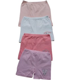 Resim İki Yıldız Kız Çocuk Baskılı Boxer 4'lü 7514 Karışık Renk 