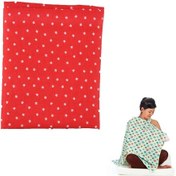 Resim Kullanışlı Kemerli Yıldız Desenli Bebek Emzirme Önlüğü Örtüsü 4989 