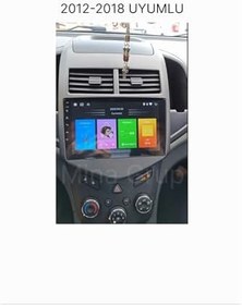 Resim Chevrolet Aveo (2012-2018) Uyumlu Android Multimedya Sistemi - 9 İnç HD Dokunmatik Ekran, Kablosuz CarPlay & Android Auto, Bluetooth, GPS Navigasyon, Geri Görüş Kamerası Hediyeli (4-64) 