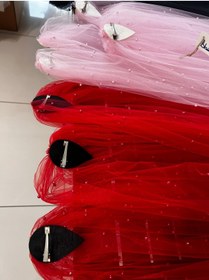Resim bbays new trend Boncuklu Duvak,Kına Duvak Gelin Duvağı,gelinlik Aksesuarı Nikah ,incili Gelin Duvak 1,5 Mt Tokalı 
