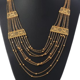 Resim Çin'den Avrupa'ya Çok Katmanlı Tassel Moda Kazak Zincir Kolye 