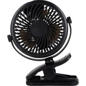 Resim Küçük Şev Fanı Mini Öğrenci Yurdu Asma Kıskaçlı Sessiz Güçlü Lı Derin Siyah 2419 Siyah 