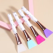 Resim 1 Adet Mermer Desenli Yüz Maskesi Uygulama Fırçası - Düşük Alerjenik, Pastel ve Canlı Renler (Pembe Mavi Mor Beyaz Turkuvaze), Marble Tutma Sapı, Şarjsız & Taşınabilir Hassasiyet Açık Bej, İdeal Seyahat Cilt Bakım Aracısıyla Çoklu Kullanım ile Günlük üründe kusursuz sonuç ortaya 