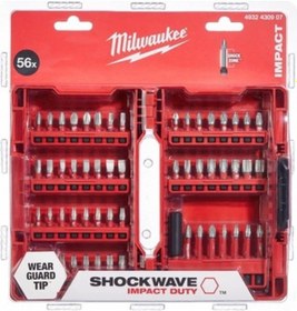 Resim Milwaukee T4932492006 Shock Wave Bits Uç Seti 56 Parça 