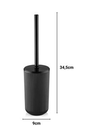 Resim Nandy Home Kıl Fırçalı Hijyenik Tuvalet, Banyo Fırçası Siyah 