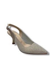 Resim Desire 616-26 Siimli Saten İnce Topuk Kadın Stiletto 8,5cm Altın 