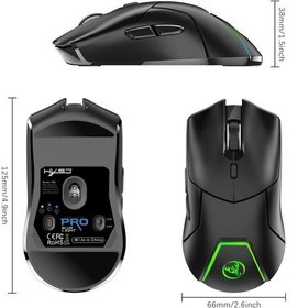 Resim Tenfowee "hxsj T40 Kablosuz Oyun Faresi - 4000dpı, Rgb Aydınlatma, 3 Modlu Bağlantı, Uzun Pil Ömrü" 001 