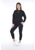 Resim Bayan Spor Siyah Sweatshirt Takım-3888 Siyah 