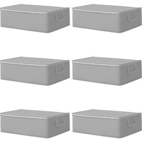 Resim Mcreative 6 Adet Hurç Seti Büyük Boy Baza Altı Çekyat Düzenleyeci Çeyiz Bohçası 64 x 45 x 22 (Penceresiz, 64 x 45 x 22) 