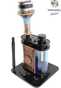 Resim Gökkuşağı İce City Rosida Hookah Masa Üstü İthal Nargile (Efsane Duman Performansı) 