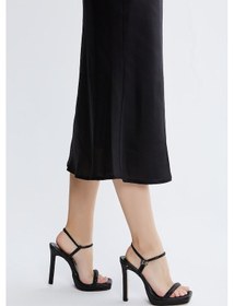 Resim Valmenti Aurelia Kadın Siyah Vegan Topuklu Sandalet 292 306-1805 Bn Sndlt Y23 Siyah 