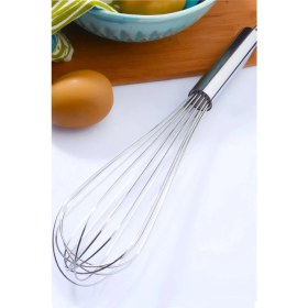 Resim Paslanmaz Çelik Yumurta Çırpıcı El Çırpıcısı Kaliteli Sağlam Malzeme Çelik El Bilendır 