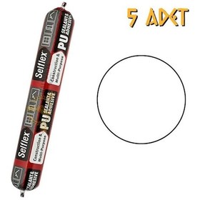 Resim Selsil Poliüretan Sosis Mastik Yapıştırıcı Pu50 Beyaz 600 Ml. - 5 Adet Beyaz Beyaz 