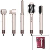 Resim Rose Gold Air Brush 5in1 Bukle-hacimle-düzleştir-2-fırça Saç Kurutma - Şekil Makinesi 1300w3-kdm.hız - Derece Shd-1729 5256 