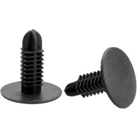 Resim Lasonstiges Aupoko 50 Adet Fit 4.5x5.3mm Delik Siyah Araba Kapı Paneli Tampon Çamurluk Kolları Plastik Somun Perçin Toka Araba İtme Klipleri İçin 