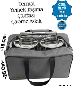 Resim SEVBAGS SEFERTASI YEMEK TAŞIMA TERMAL TERMOS ÇANTA 