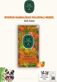 Resim Eyüp Sabri Tuncer 3 Paket Bodrum Mandalinası Kolonyalı Mendil 150'li ve ROSIE 