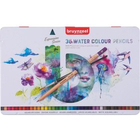 Resim Bruynzeel Expression Aquarelle 36 Renk Kuru-sulu Boya Kalem Seti 