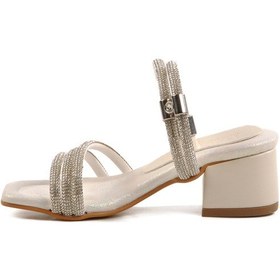 Resim Ayakmod Sedef Taşlı Kız Çocuk Sandalet 016 