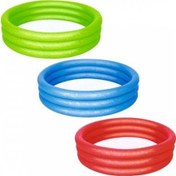 Resim Havuz Şişme Havuz Çocuk Havuzu 122x25cm Kırmızı Çok Renkli 