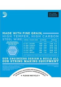 Resim Daddarıo Exl110+ 10.5-48 Nikel Elektro Gitar Teli 