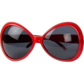 Resim 70 Li Yıllar Kırmızı Renk Nostalji Yeşilçam Parti Gözlüğü 15X7 cm 