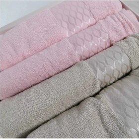 Resim Özdilek 4parça Best Hamamseti Banyo Havlu Takımı-elissa Taş Pudra Pudra - Taş 