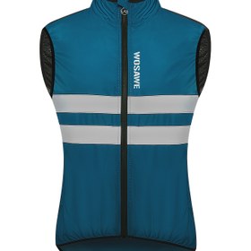 Resim WOSAWE Erkek Bisikleti Yeleği - Nefes Alabilen Kolsuz Ceket, Rüzgar Geçirmez Yol Bisikleti Sürme Kapağı, Hafif Polyester ile Fermuar Cebi, Bahar/Yaz/Sonbahar için Bisiklet Aksesuarı 