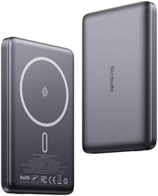 Resim Mcdodo MC-4651 10000mAh 20W Metal Ultra İnce Manyetik Kablosuz Powerbank - Siyah 