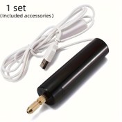 Resim Kompakt 5V USB Mini Elektrikli Matkap - Takı Yapımı, Ahşap İşleme, Metal İşleme ve DIY Projeleri için Hassas El Aleti - Taşınabilir, Ergonomik ve Enerji Verimli 
