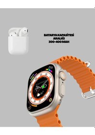 Resim Watch 9 Max Akıllı Saat Kulaklık Seti Sağlık Takipli 45 Mm Geniş Ekran 