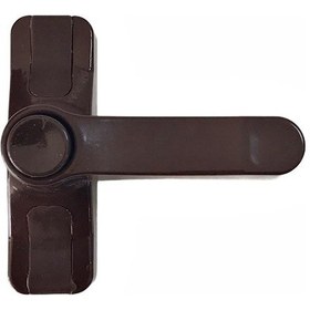 Resim Pvc Pimapen Pencere Emniyet Çocuk Kilidi Düğmeli Koyu Kahverengi 