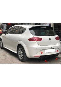 Resim Seat Leon Mk2.5 Difüzör Difizör Plastik Parlak Siyah 2009 2010 2011 2012 Arka-bodykit-ek-karlık 