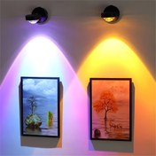 Resim 1x 2000mAh Günbatımı LED Duvar Lambası, 360° Dönebilen & Kademesiz Karartmalı 3 Yatak Odası/Oda Ofis Ev Dekoru için Projeksiyon Ruh Hali Lambası (USB Şarj Edilebilir), Simli Manyetik Gece Işığı, Manzara Projektörü, 3D Fotoğraf Dolgu Işığı, Oturma Odamız Lampaları, Akül Masa Lambası, Banyo Aydınlatması, Parti Süslemesi, Modern Lampe 