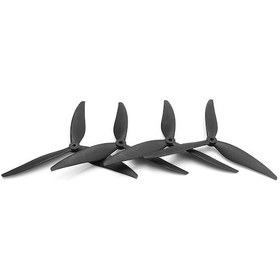 Resim Gajeena 7 İnç 3 Kanatlı Fiber Cam Nilon Helikopter, 2 Çift 2cw+2ccw , Siyah, 7040-3 Model, 5mm Mil, 20g Ağırlık 