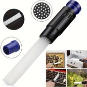 Resim 1Pc Universal Vakum Ek Parça Toz Temizleyici - Ev ve Araba Temizliği için Küçük Emme Fırça Tüpleri Çıkarıcı Aracı - Çoklu Eklerle Esnek ve Kullanımı Kolay 