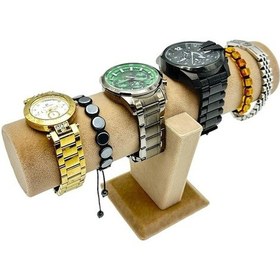 Resim Bileklik Ve Takı Standı Açık Kahve Süet 