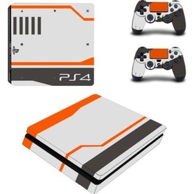 Resim Modern Çizgiler Playstation 4 Slim Kasa Sticker Kaplama 