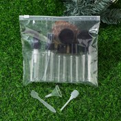 Resim 10 adet - Seyahat Şişeleri Kiti, Sızdırmaz Taşınabilir Tuvalet Kapları Seti ile Huni Scraper Dropper, Lotion, Şampuan, Krem, Sabun için Boş Kaplar, Seyahat Gereçleri 