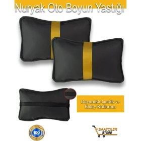 Resim Lincoln Navigator UN173 1998-2002 Oto Koltuk Sarı Şerit Boyun Yastığı 2 Adet 