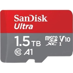Resim Sandisk Ultra Android Microsdxc Uhs-I Hafıza Kartı 1,5 Tb + Adaptör (Akıllı Telefonlar ve Tabletler Için, A1, Sınıf 10, U1, Full Hd Videolar, 150 Mb/s'ye Kadar Okuma Hızı) 