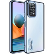Resim Fibaks Redmi Note 11 Pro & 12 Pro 4g Kılıf Kamera Lens Korumalı Şeffaf Renkli Logo Gösteren Parlak 